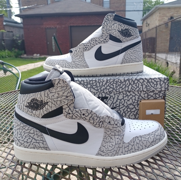 Nike Air Jordan 1 Retro High OG 'White Cement' Men's Sneakers Shoes